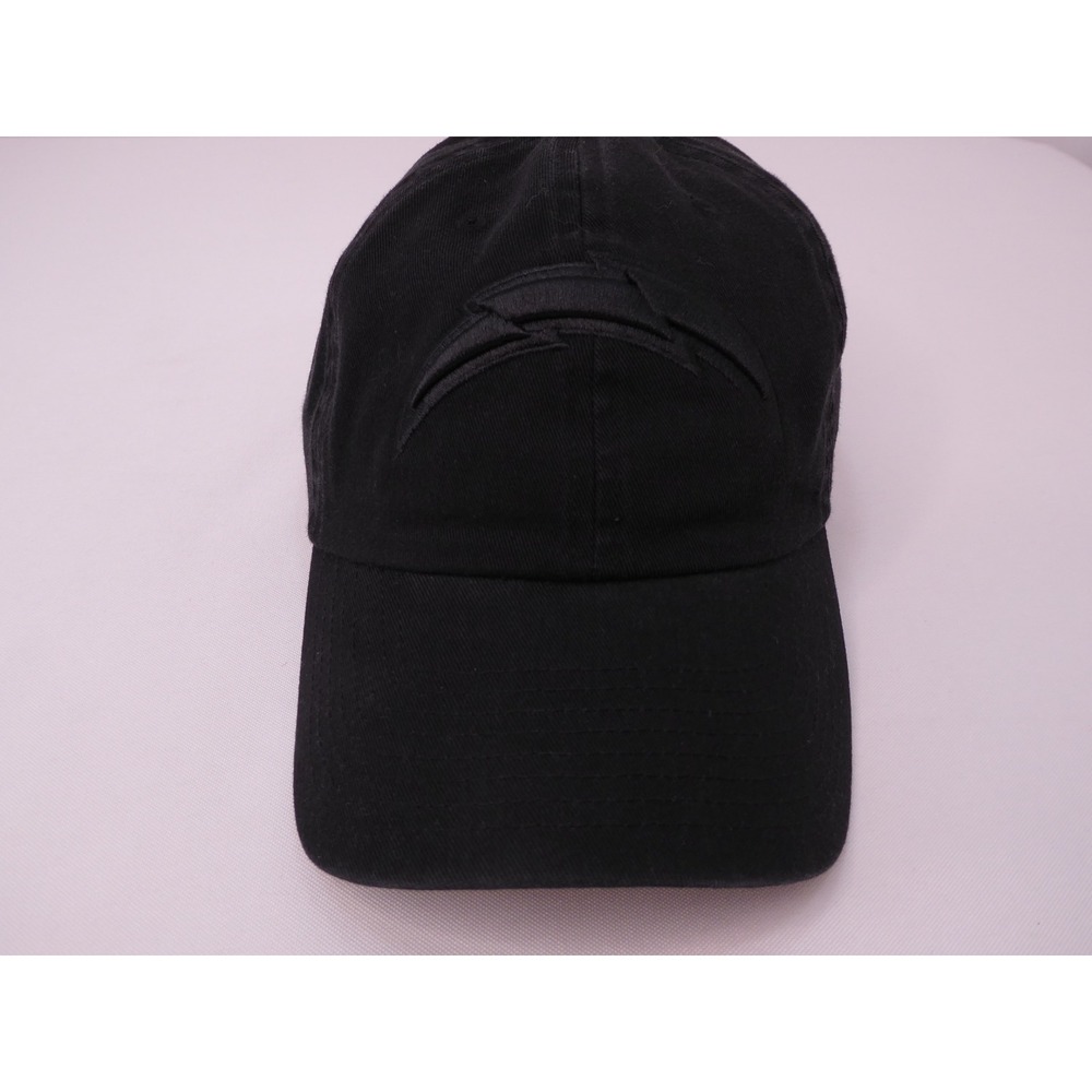 47 Brand Los Angeles Chargers Hat Blackout Bolt NFL Strapback Cap
